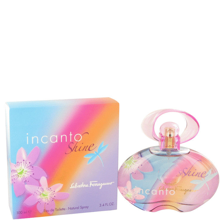 An image displaying Incanto Shine by Salvatore Ferragamo Eau De Toilette Spray for Women by Salvatore Ferragamo