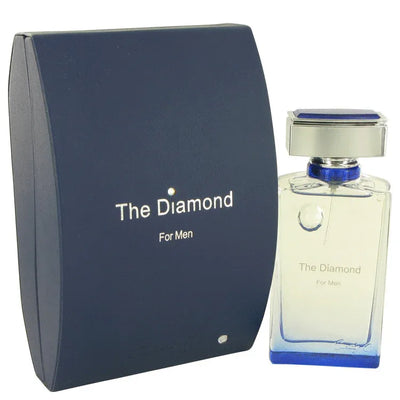 An image displaying The Diamond by Cindy Crawford Eau De Parfum Spray 3.4 oz for Men by Cindy Crawford