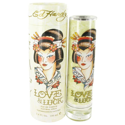 An image displaying Love & Luck by Christian Audigier Eau De Parfum Spray 3.4 oz for Women by Christian Audigier