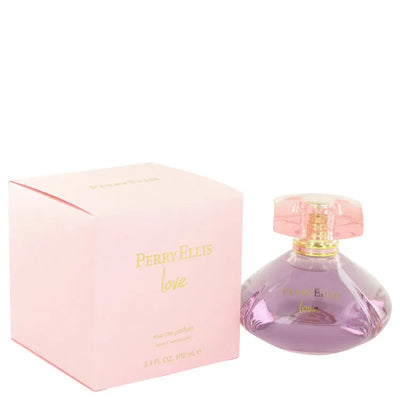 An image displaying Perry Ellis Love by Perry Ellis Eau De Parfum Spray 3.4 oz for Women by Perry Ellis