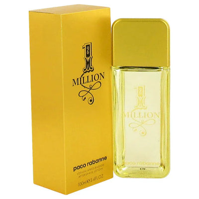 An image displaying 1 Million by Paco Rabanne After Shave 3.4 oz for Men by Paco Rabanne