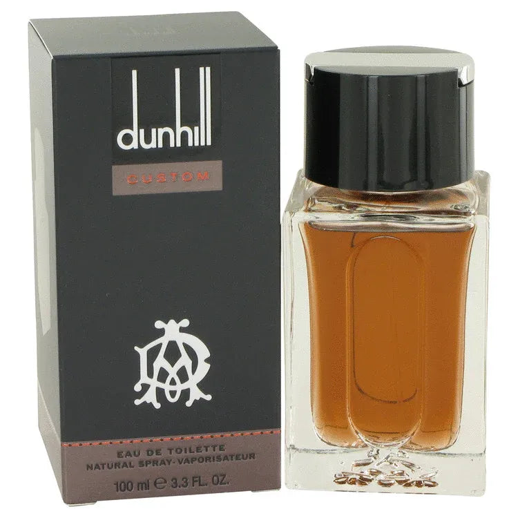 An image displaying Dunhill Custom by Alfred Dunhill Eau De Toilette Spray 3.3 oz for Men by Alfred Dunhill
