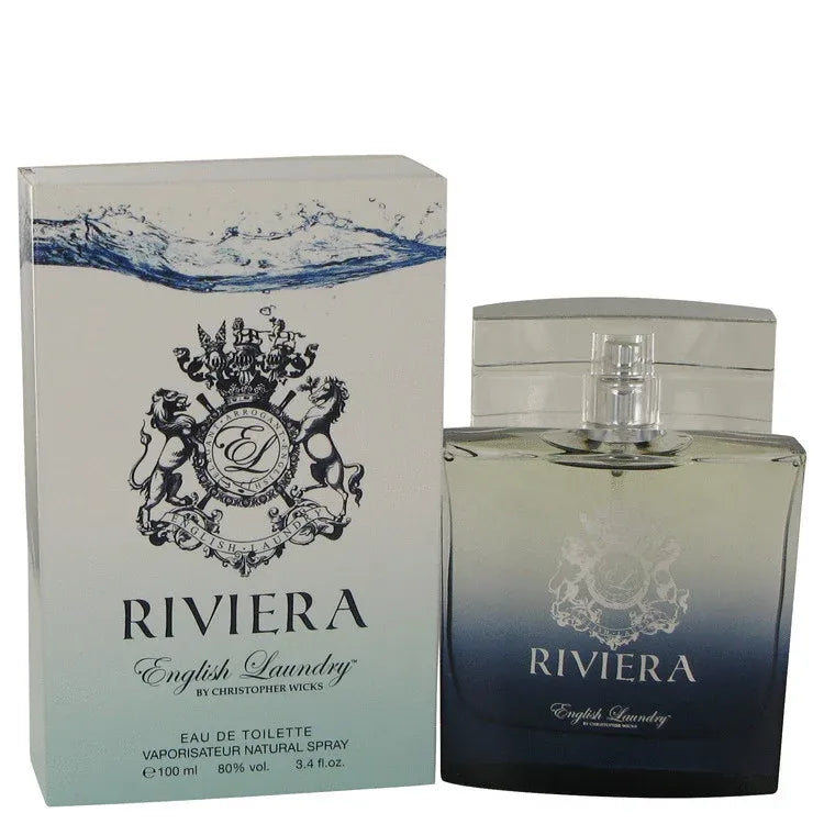 An image displaying Riviera by English Laundry Eau De Toilette Spray 3.4 oz for Men by English Laundry