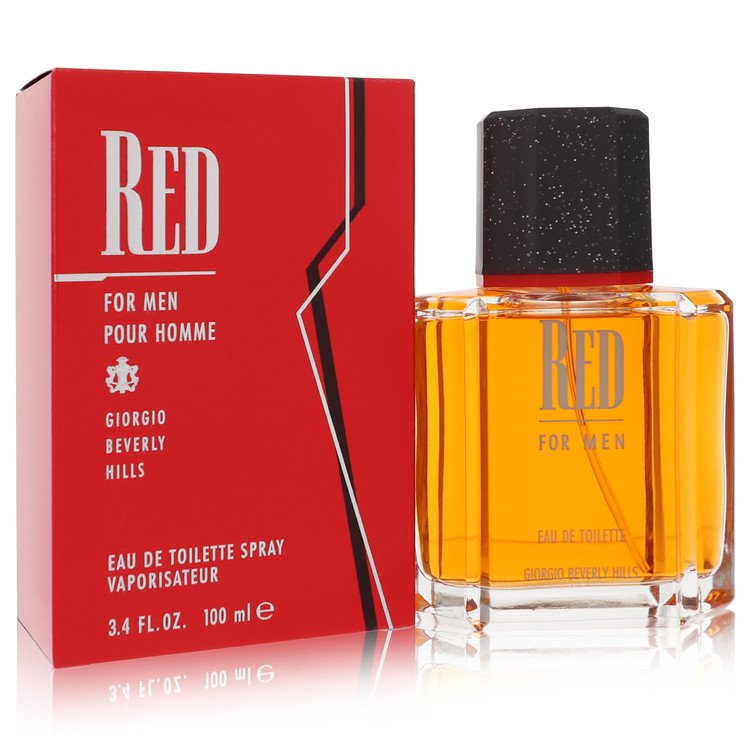An image displaying RED by Giorgio Beverly Hills Eau De Toilette Spray oz for Men by Giorgio Beverly Hills