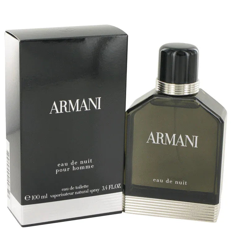 An image displaying Armani Eau De Nuit by Giorgio Armani Eau De Toilette Spray for Men by Giorgio Armani