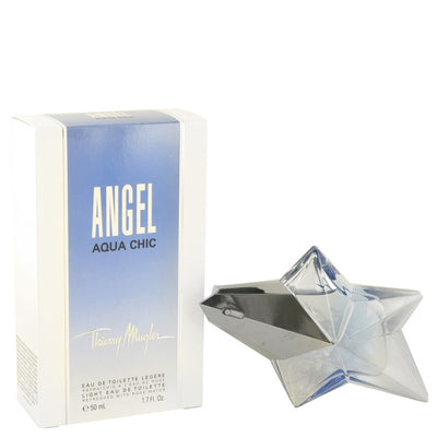 An image displaying Angel Aqua Chic by Thierry Mugler Light Eau De Toilette Spray 1.7 oz for Women by Thierry Mugler