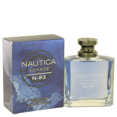 An image displaying Nautica Voyage N-83 by Nautica Eau De Toilette Spray 3.4 oz for Men by Nautica