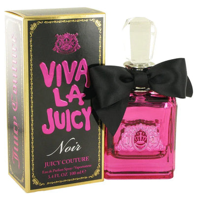 An image displaying Viva La Juicy Noir by Juicy Couture Eau De Parfum Spray 3.4 oz for Women by Juicy Couture