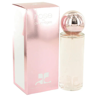 An image displaying Rose De Courreges by Courreges Eau De Parfum Spray (New Packaging) 3 oz for Women by Courreges