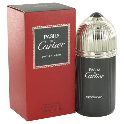 An image displaying Pasha De Cartier Noire by Cartier Eau De Toilette Spray oz for Men by Cartier