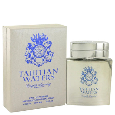 An image displaying Tahitian Waters by English Laundry Eau De Parfum Spray 3.4 oz for Men by English Laundry