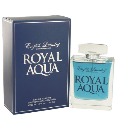 An image displaying Royal Aqua by English Laundry Eau De Toilette Spray 3.4 oz for Men by English Laundry