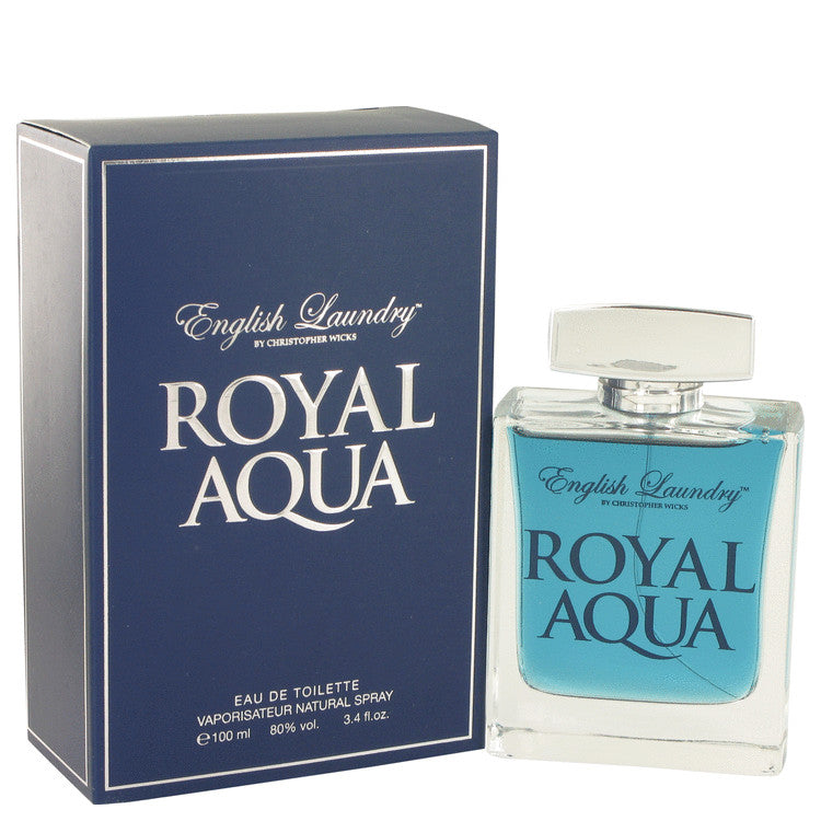 An image displaying Royal Aqua by English Laundry Eau De Toilette Spray 3.4 oz for Men by English Laundry