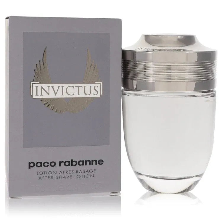 An image displaying Invictus by Paco Rabanne After Shave 3.4 oz for Men by Paco Rabanne
