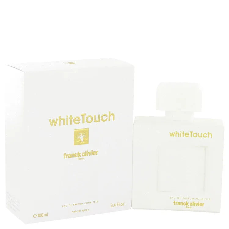 An image displaying White Touch by Franck Olivier Eau De Parfum Spray 3.3 oz for Women by Franck Olivier