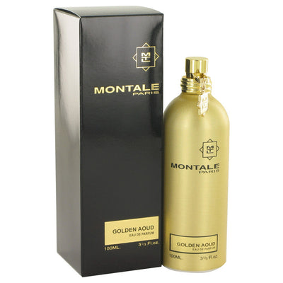 An image displaying Montale Golden Aoud by Montale Eau De Parfum Spray 3.3 oz for Women by Montale