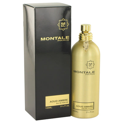 An image displaying Montale Aoud Ambre by Montale Eau De Parfum Spray (Unisex) 3.4 oz for Women by Montale