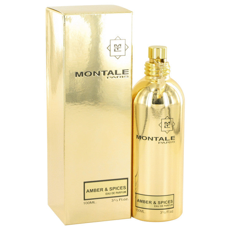 An image displaying Montale Amber & Spices by Montale Eau De Parfum Spray (Unisex) 3.3 oz for Women by Montale