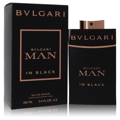An image displaying Bvlgari Man In Black by Bvlgari Eau De Parfum Spray for Men by Bvlgari