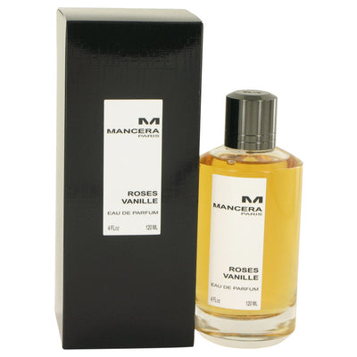 An image displaying Mancera Roses Vanille by Mancera Eau De Parfum Spray 4 oz for Women by Mancera