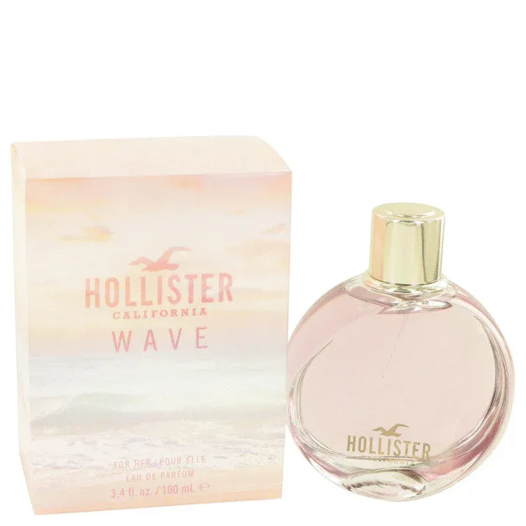 An image displaying Hollister Wave by Hollister Eau De Parfum Spray 3.4 oz for Women by Hollister
