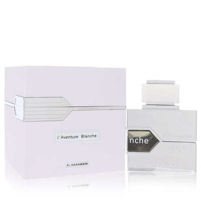 An image displaying L'aventure Blanche by Al Haramain Eau De Parfum Spray (Unisex) for Women by Al Haramain