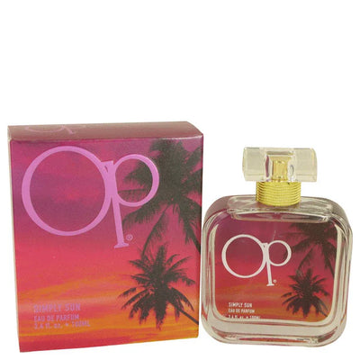 An image displaying Simply Sun by Ocean Pacific Eau De Parfum Spray 3.4 oz for Women by Ocean Pacific