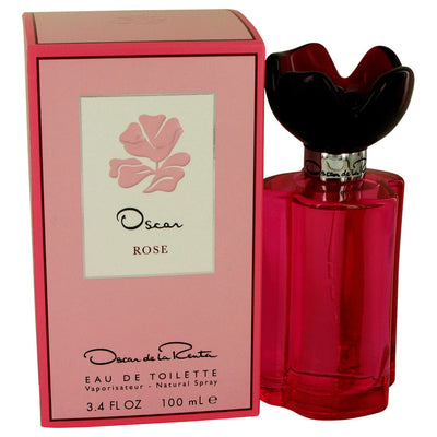 An image displaying Oscar Rose by Oscar De La Renta Eau De Toilette Spray 3.4 oz for Women by Oscar De La Renta