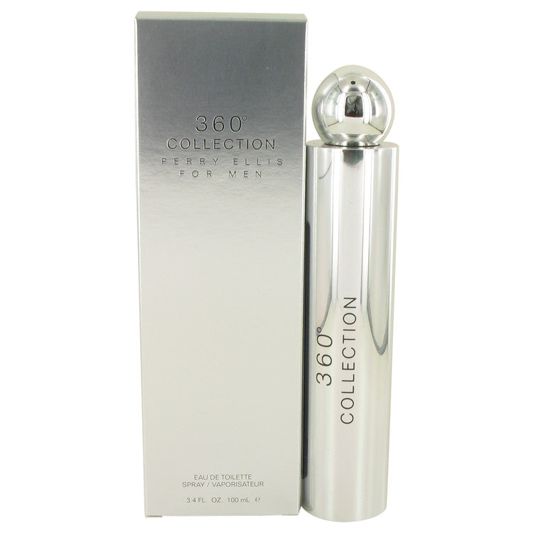 An image displaying Perry Ellis 360 Collection by Perry Ellis Eau De Toilette Spray 3.4 oz for Men by Perry Ellis