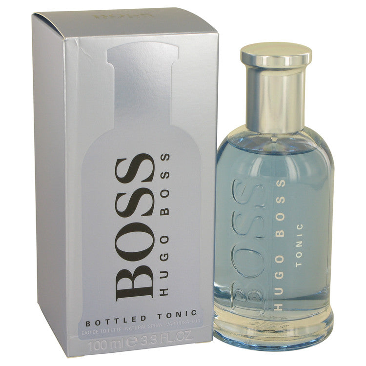 An image displaying Boss Bottled Tonic by Hugo Boss Eau De Toilette Spray for Men by Hugo Boss