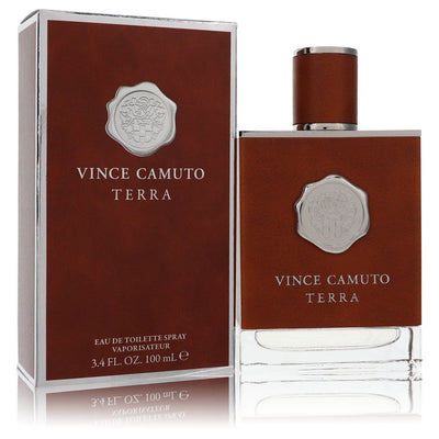 An image displaying Vince Camuto Terra by Vince Camuto Eau De Toilette Spray 3.4 oz for Men by Vince Camuto