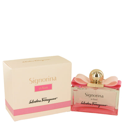 An image displaying Signorina In Fiore by Salvatore Ferragamo Eau De Toilette Spray for Women by Salvatore Ferragamo