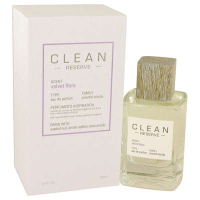 An image displaying Clean Velvet Flora by Clean Eau De Parfum Spray 3.4 oz for Women by Clean