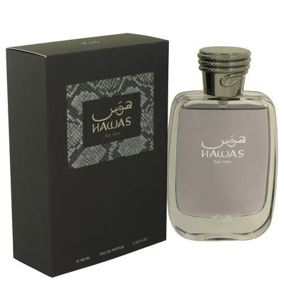 An image displaying Hawas by Rasasi Eau De Parfum Spray 3.33 oz for Men by Rasasi