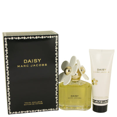 An image displaying Daisy by Marc Jacobs Gift Set -- 3.4 oz Eau De Toilette Spray + 2.5 oz Body Lotion for Women by Marc Jacobs