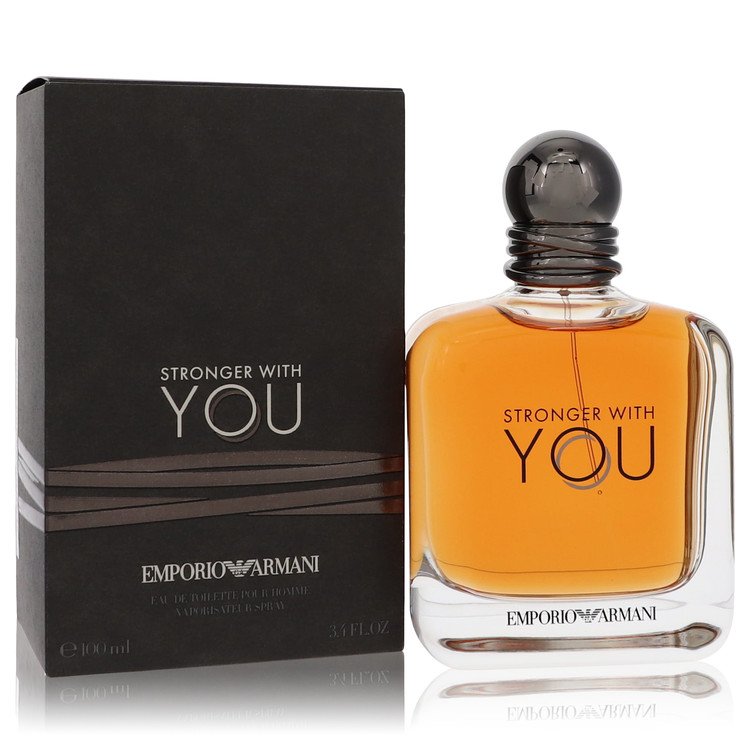 An image displaying Stronger With You by Giorgio Armani Eau De Toilette Spray for Men by Giorgio Armani