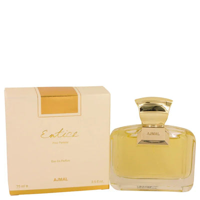 An image displaying Ajmal Entice by Ajmal Eau De Parfum Spray 2.5 oz for Women by Ajmal