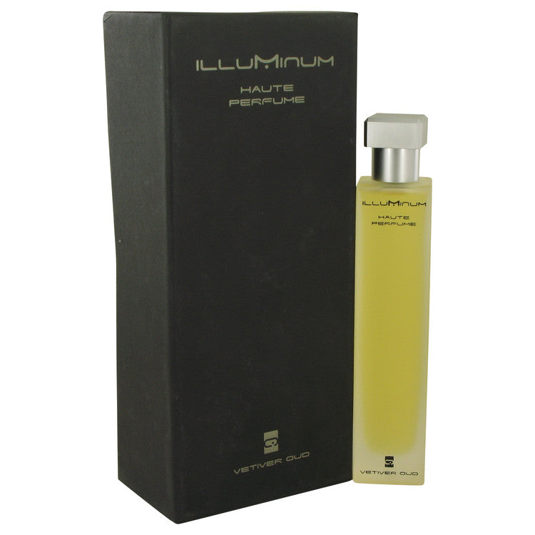 An image displaying Illuminum Vetiver Oud by Illuminum Eau De Parfum Spray 3.4 oz for Women by Illuminum