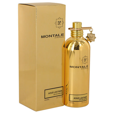 An image displaying Montale Aoud Leather by Montale Eau De Parfum Spray (Unisex) 3.4 oz for Women by Montale