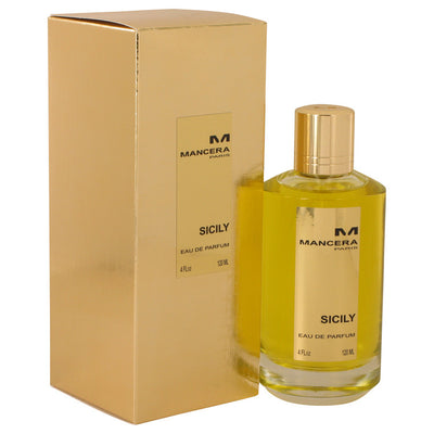 An image displaying Mancera Sicily by Mancera Eau De Parfum Spray (Unisex) 4 oz for Women by Mancera