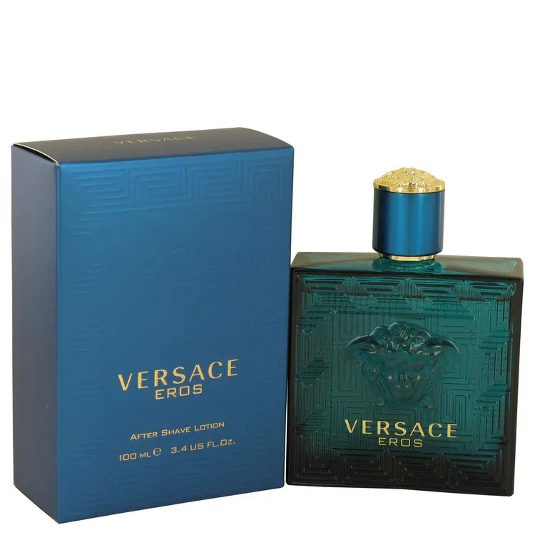 An image displaying Versace Eros by Versace After Shave Lotion 3.4 oz for Men by Versace