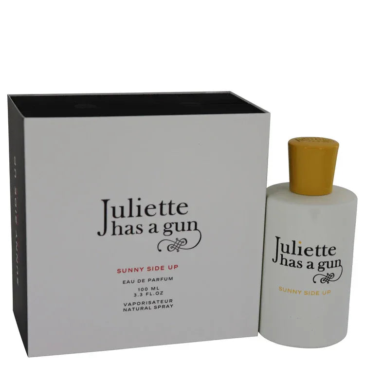 An image displaying Sunny Side Up by Juliette Has a Gun Eau De Parfum Spray 3.3 oz for Women by Juliette Has a Gun