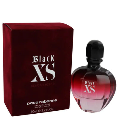 An image displaying Black XS by Paco Rabanne Eau De Parfum Spray for Women by Paco Rabanne
