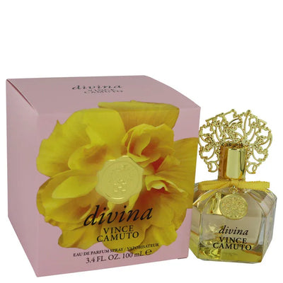 An image displaying Vince Camuto Divina by Vince Camuto Eau De Parfum Spray 3.4 oz for Women by Vince Camuto