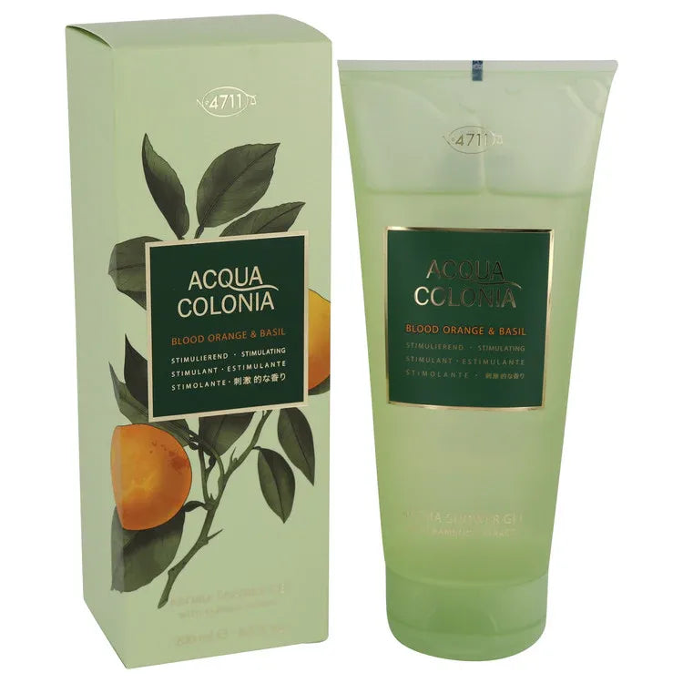 An image displaying 4711 Acqua Colonia Blood Orange & Basil by 4711 Shower Gel 6.8 oz for Women by 4711