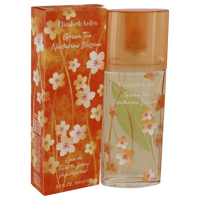 An image displaying Green Tea Nectarine Blossom by Elizabeth Arden Eau De Toilette Spray 3.3 oz for Women by Elizabeth Arden
