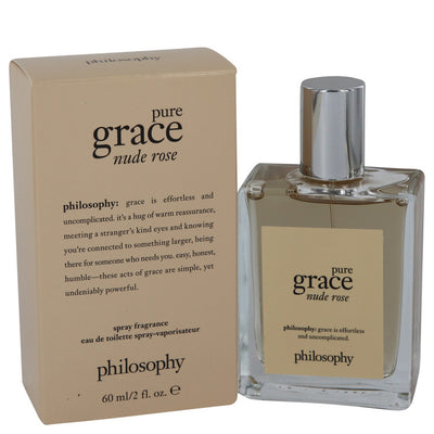 An image displaying Pure Grace Nude Rose by Philosophy Eau De Toilette Spray 2 oz for Women by Philosophy