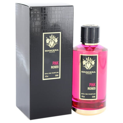 An image displaying Mancera Pink Roses by Mancera Eau De Parfum Spray 4 oz for Women by Mancera