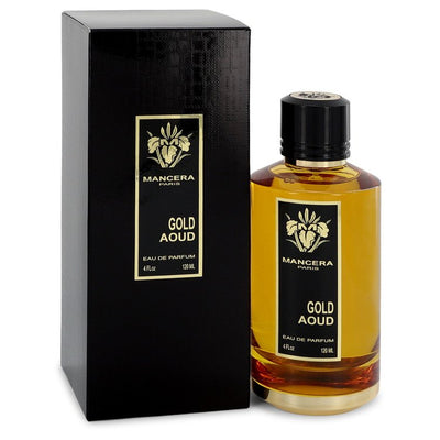 An image displaying Mancera Gold Aoud by Mancera Eau De Parfum Spray (Unisex) 4 oz for Women by Mancera