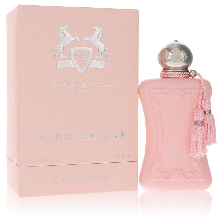 An image displaying Delina Exclusif by Parfums De Marly Eau De Parfum Spray 2.5 oz for Women by Parfums De Marly